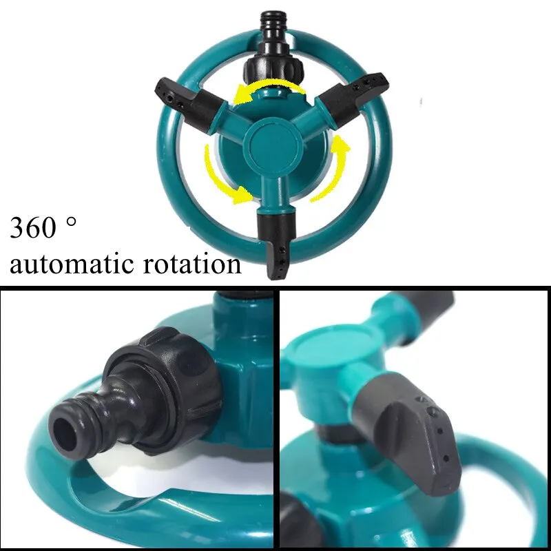 Sprinkler Nozzle 360 Degree Automatic Rotating Water Spray Garden Lawn Automatic Sprinkler Garden Watering Irrigation Supplies-6