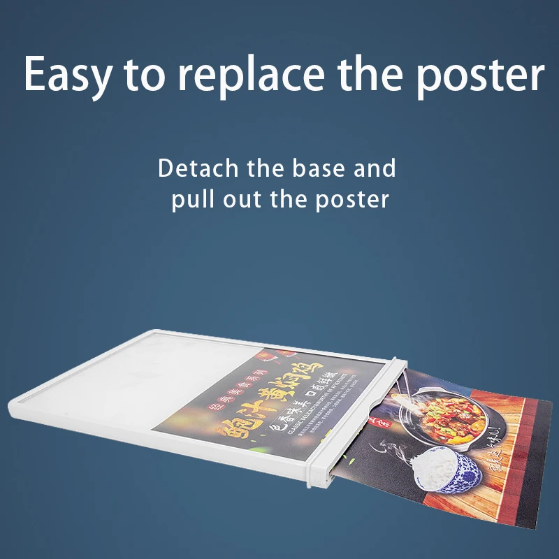 Led Lightbox Business LED Light Sign Advertising Lighting LED Poster Menu Display A4 Custom-5