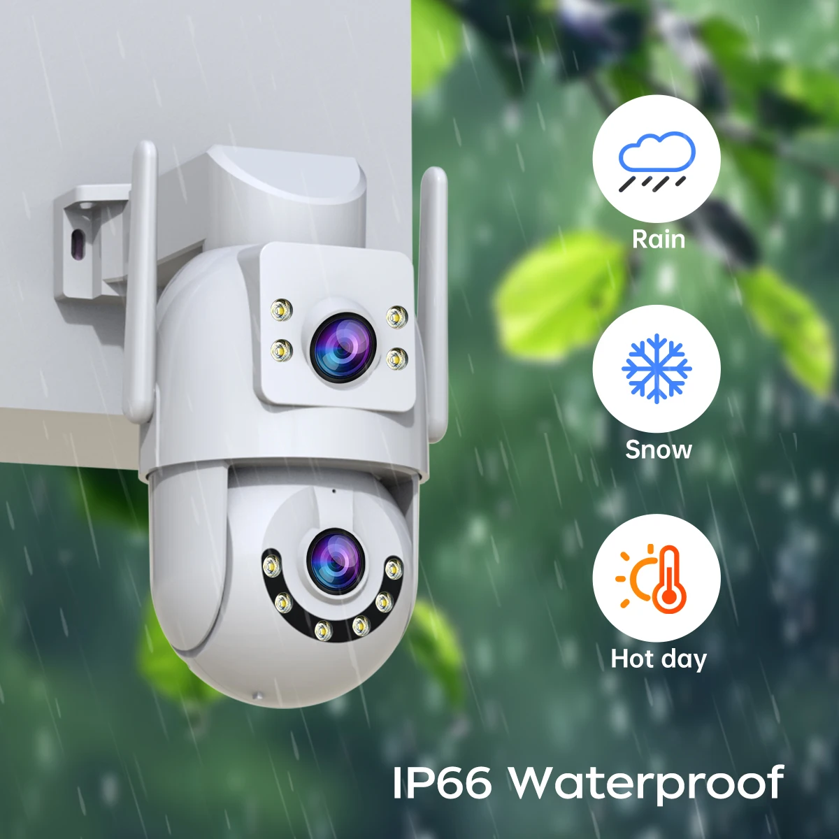 Jooan 4K 8MP HD Wifi PTZ Camera Outdoor 5G Wifi Dual Lens Security IP Cameras 5X Zoom AI Tracking ONVIF CCTV Surveillance Camera-6