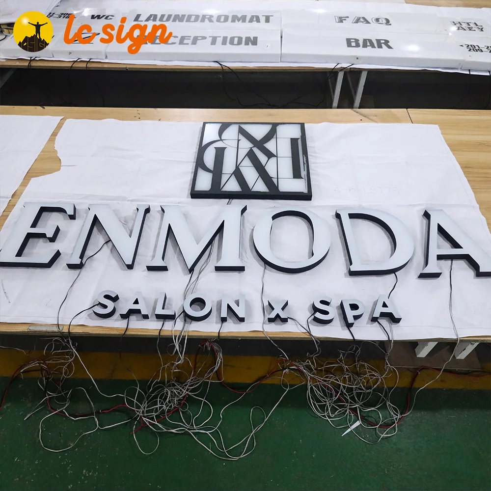 Custom logo signs letters shop signs Led Acrylic signage light Outdoor 3D Acrylic Front Light-5