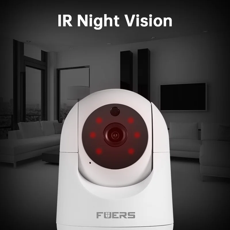 FUERS 4K 8MP WiFi IP Camera With Adjustable Bracket Tuya Smart Home Security Wireless Surveillance Camera Baby Monitor Mini Cam-4