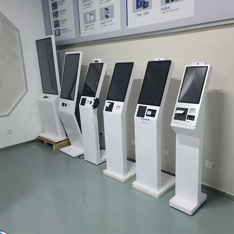 TouchWo Restaurant Ordering Android Win10 Win11 Linux Totem Self Service Payment Kiosk With Printer NFC QR Code Finger Reader-2