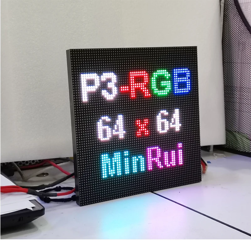 P3 Indoor 1/32 Scan 192 x 192mm. 64 x 64 pixels 3in1 RGB SMD2121 Full Color LED Video Wall Display Panel Module-4