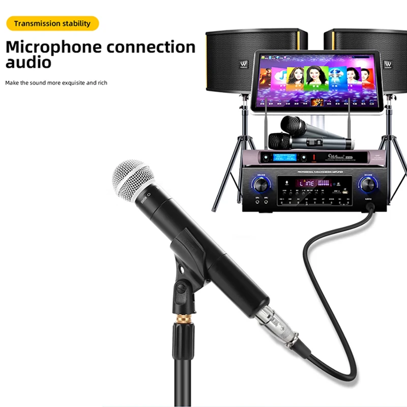 XLR to 3.5mm Audio Cable Microphone Balanced Analog Audio Cord for Audio PC Phone Mixer Amplifiers XLR Female to AUX 3.5mm Jack-5