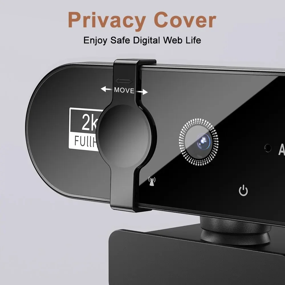 4K Webcam 1080P Mini Camera 2K Full HD Webcam with Microphone 30fps USB Web Cam for Auto Focus PC Laptop Video Shooting Camera-4