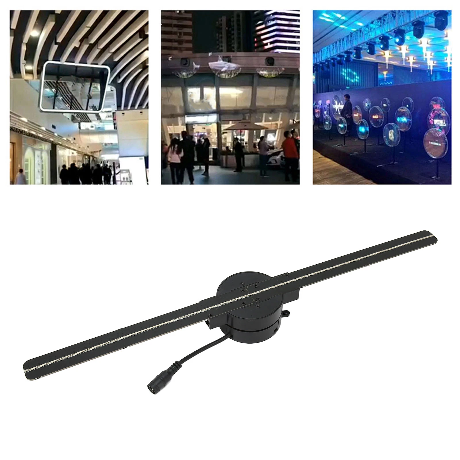 3D Hologram Fan 16.5in 2000x224 WiFi 3D Projector with 224 LED Light Beads for Business Store Advertising-4