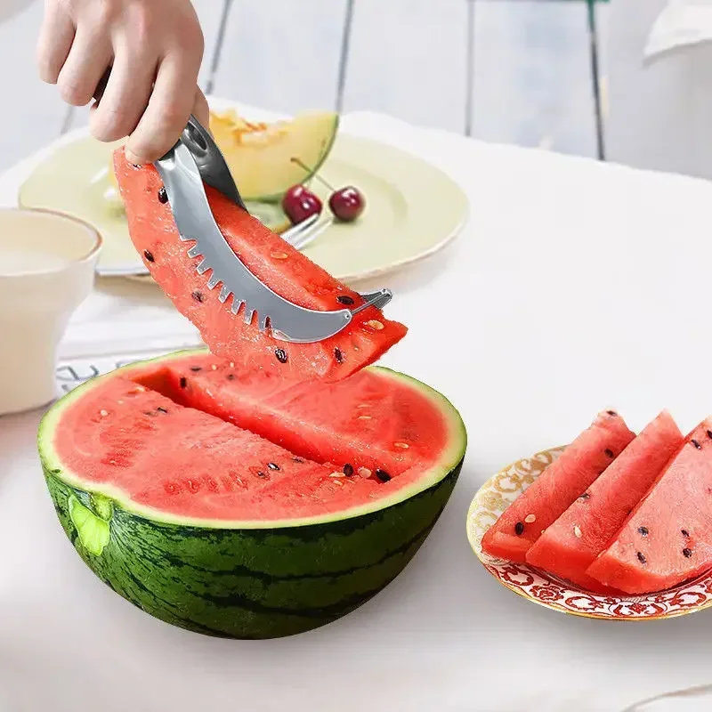 Stainless Steel Windmill Watermelon Cutter Artifact Salad Fruit Slicer Cutter Tool Watermelon Digger Kitchen Accessories Gadgets-3