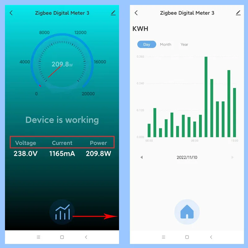 Tuya Smart Life ZigBee Clamp Power Digital Meter Energy Monitor 80A CT Din Rail App Electricity Statistics AC 110V 240V 50/60Hz-2