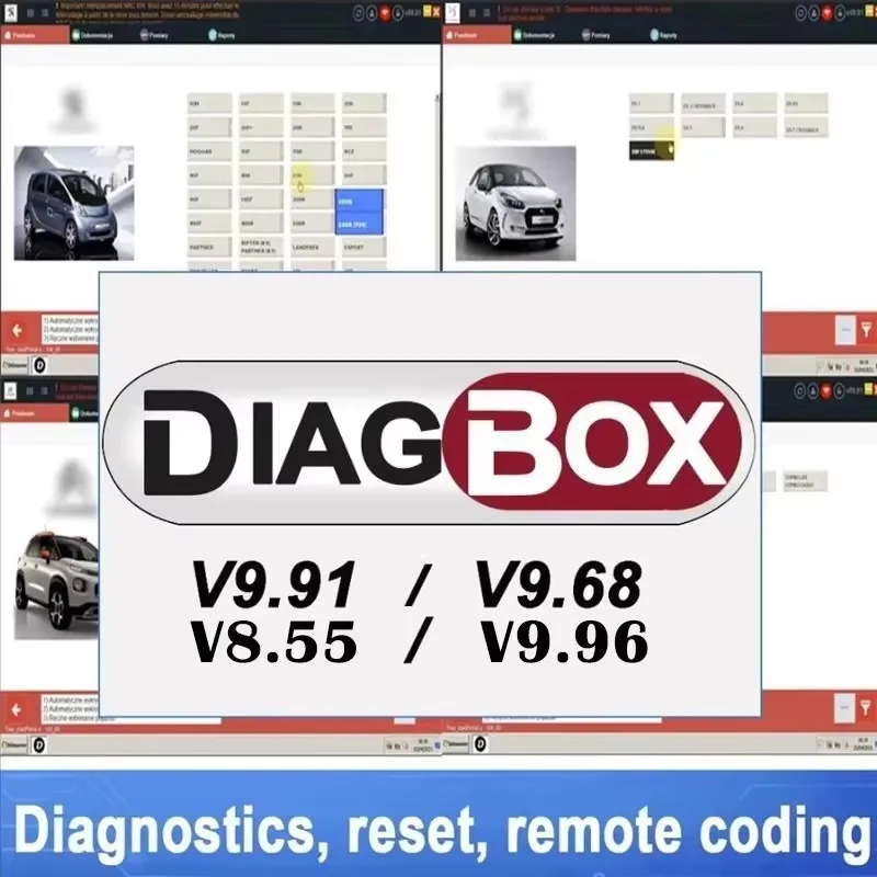 2024 Diagbox V9.91/V9.96 diagnostic Software Vm Version fully working For Peugeot Version For Citroen car software-2