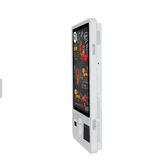 32 Inch Digital Signage Totem Android System Self Cash Payment Pos Pay Self Service Electronic Kiosk With Ticket Printer-3