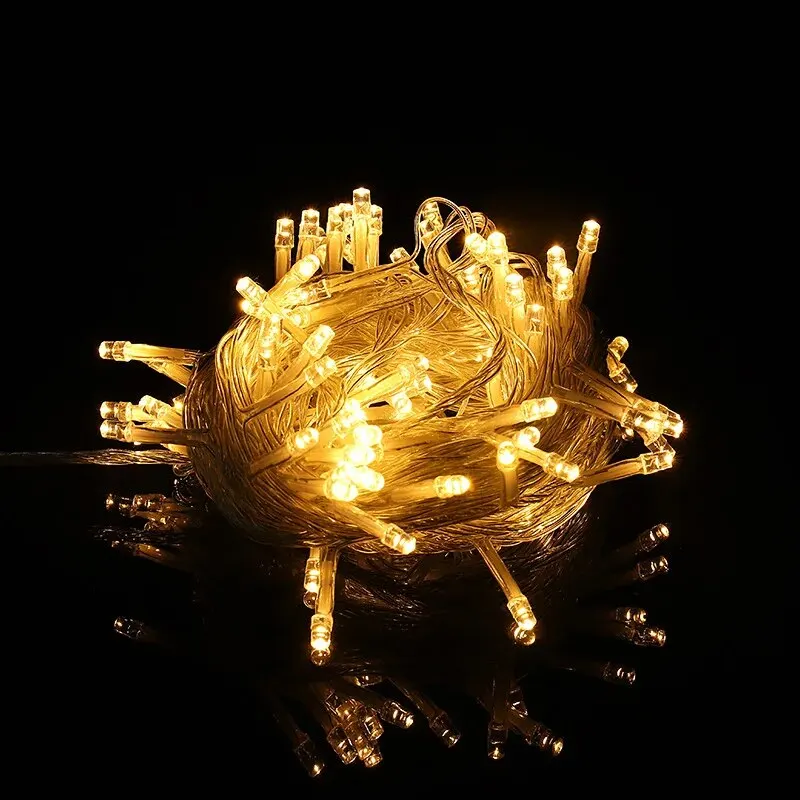 220V EU Plug 10M Outdoor Christmas LED String Light Garlands Decoraction Fairy Lamp For Home Wedding Party Holiday Lights-4