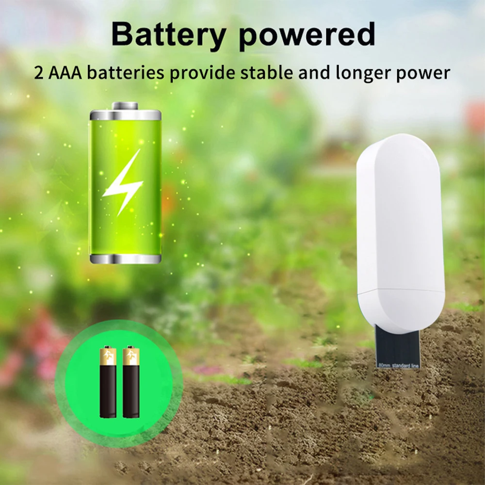 Soil Moisture Sensor Zigbee Smart Monitor Plants Moisture Tester Flower Pot Soil Hygrometer Garden Care Planting Humidity Meter-4