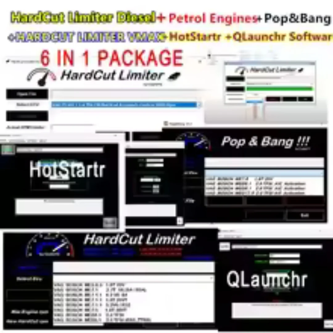 New HardCut Limiter Diesel + Petrol Engines + Pop&Bang + HARDCUT LIMITER VMAX+ HotStartr + QLaunchr Software 6 in 1 package-2