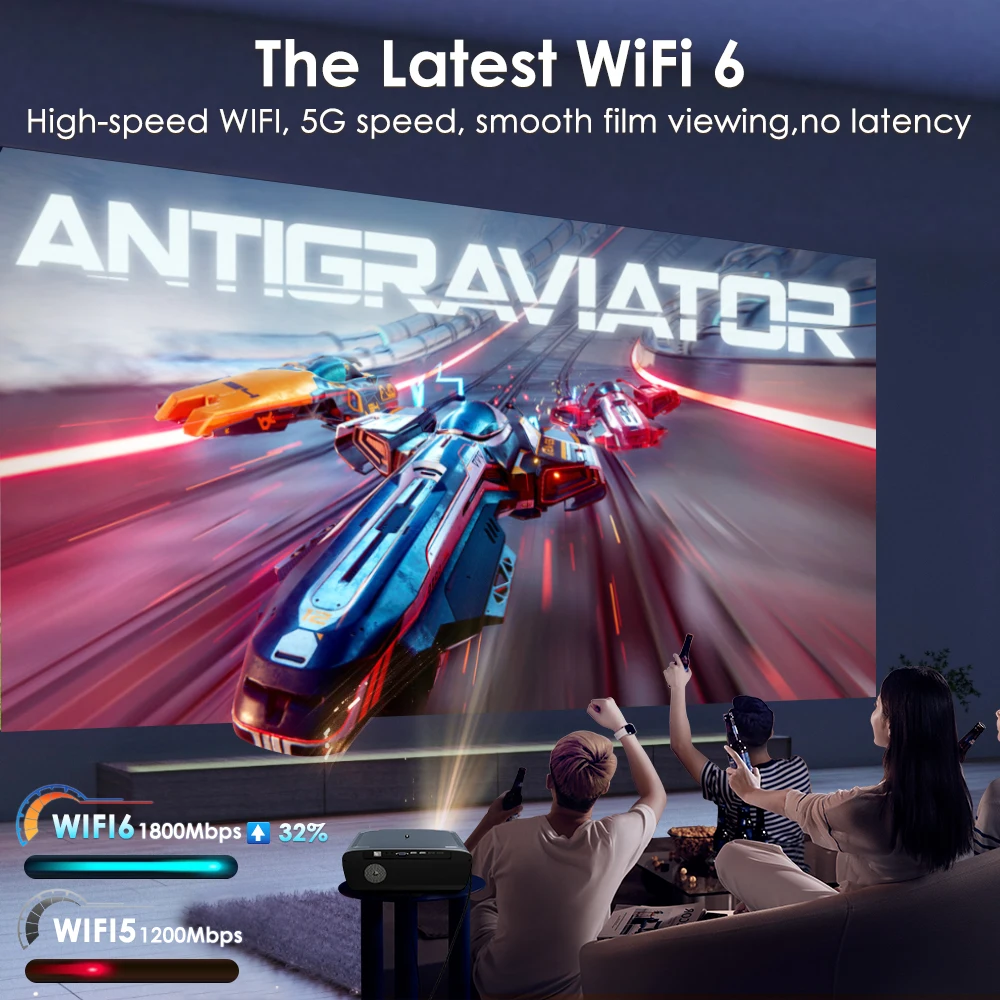 Netflix Licensed 4K UHD Android 11 Projector 5G WiFi Dolby Video Outdoor Portable Home Cinema 18000 Lumens LAser Projectors 2025-4