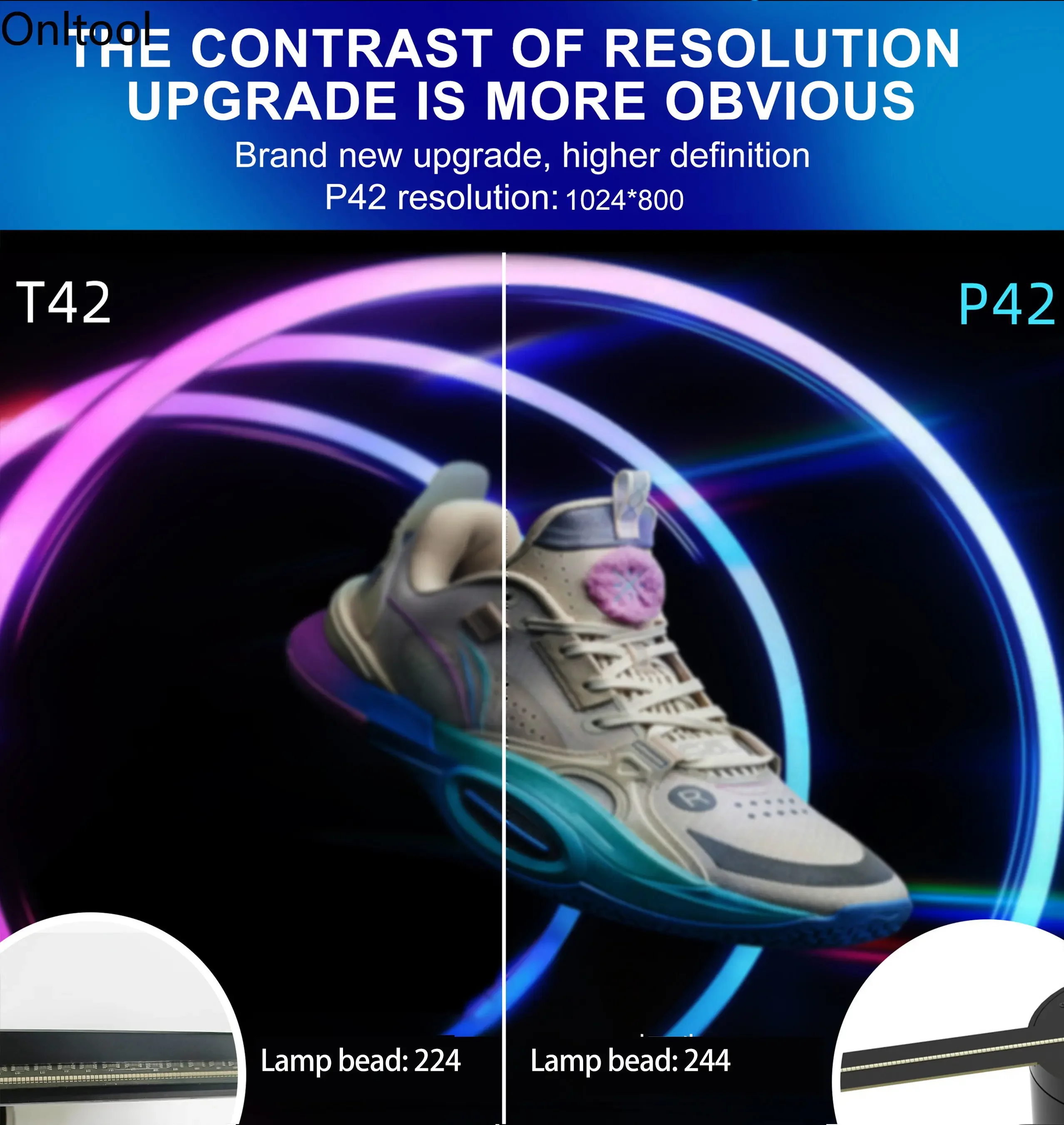 3D Advertising Projector Wifi Led Sign Holographic Lamp Player Remote Advertise Display 3D Fan Hologram Projector Logo Light-4