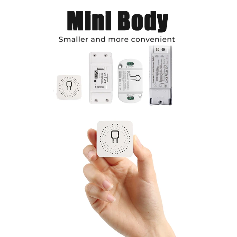 16A Tuya Smart WiFi Switch,2-way Mini Light Switch Power Metering Breaker,For Alexa,Google Home,Yandex Alice,Smart Life Control-6