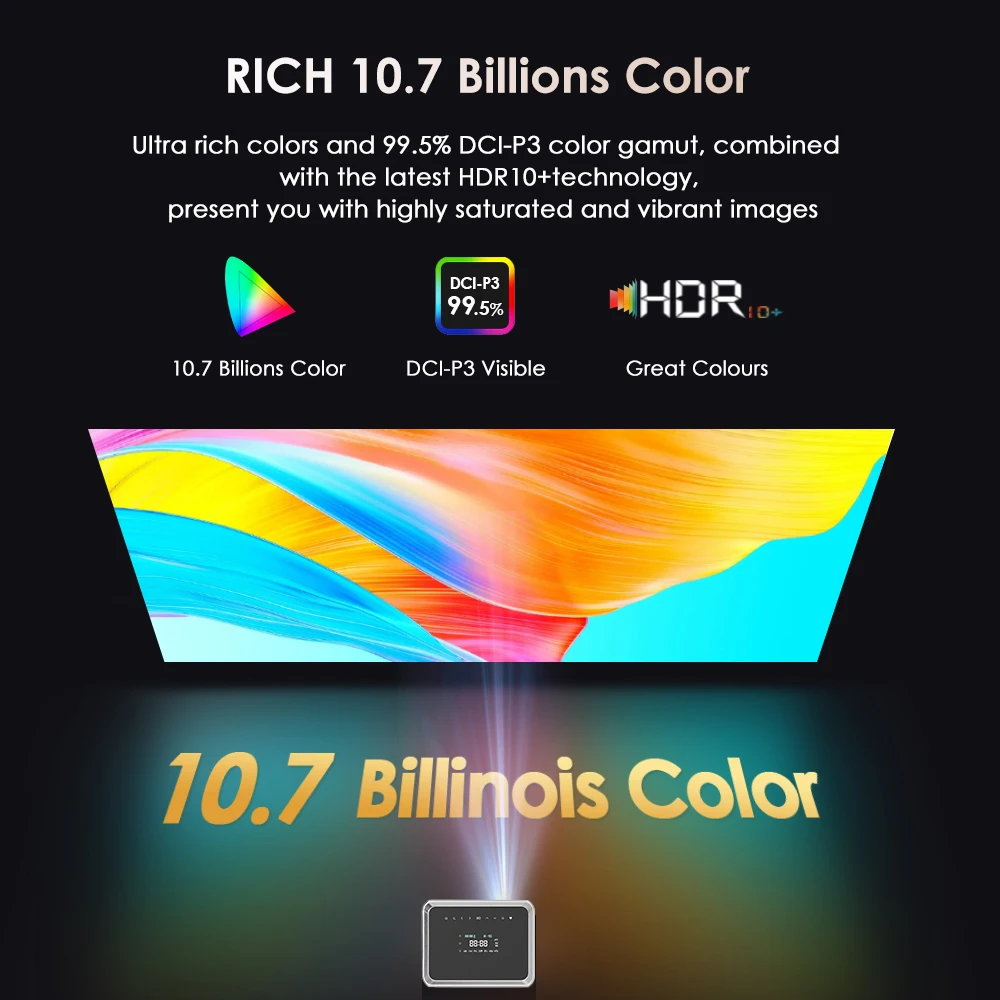 Google Version Netflix Official Licence 4k projector 5G WiFi Dolby Portable Projector Android 11 Home Theater beam Projector-4