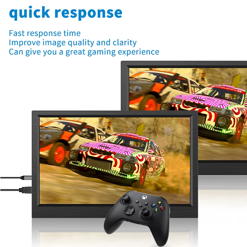 11.6 Inch Portable Monitor HDMI-Compatible Laptop second screen Gaming Extended Display For Switch/PS4/Xbox/Raspberry Pi-2