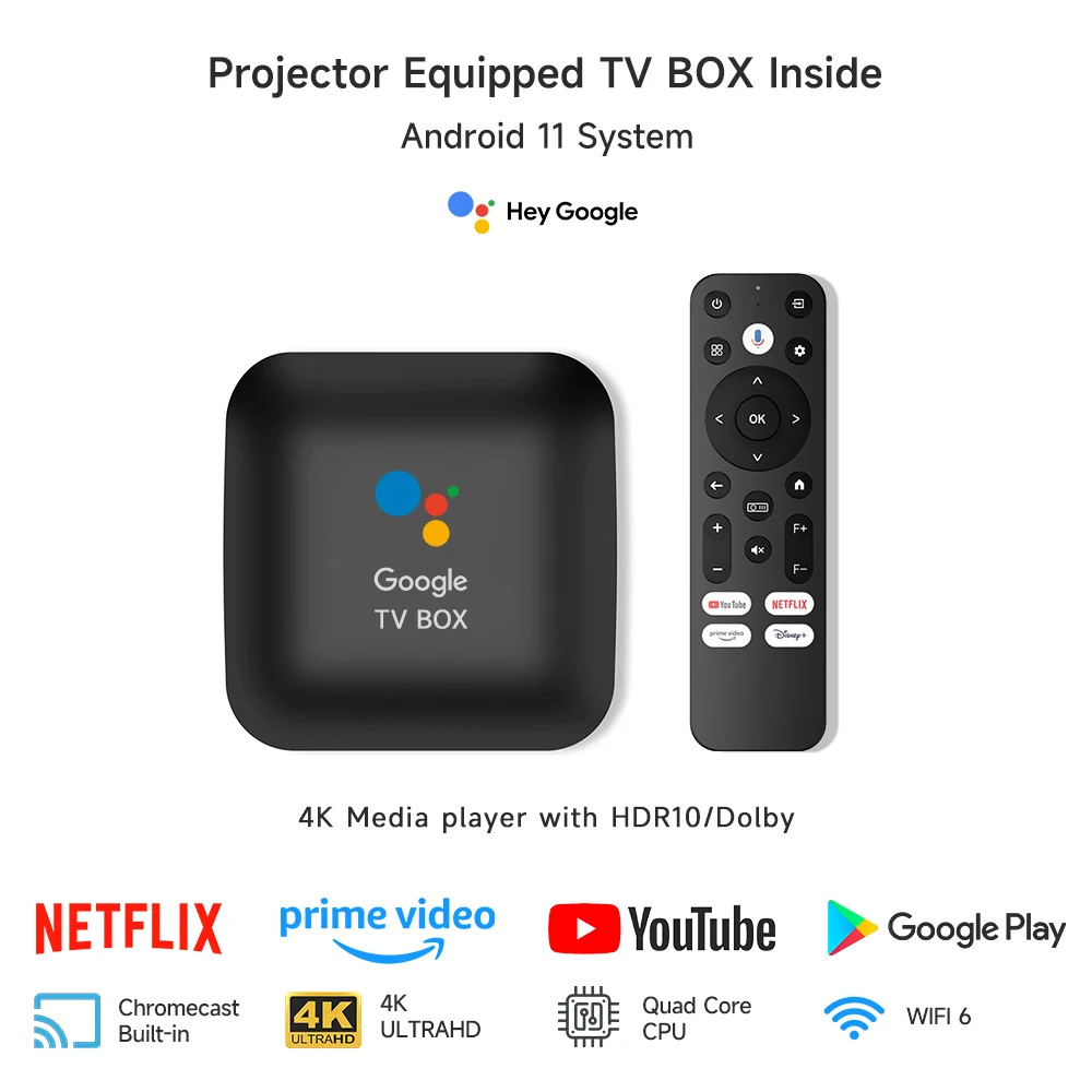 Netflix Licensed 4K UHD Android 11 Projector 5G WiFi Dolby Video Outdoor Portable Home Cinema 18000 Lumens LAser Projectors 2025-2
