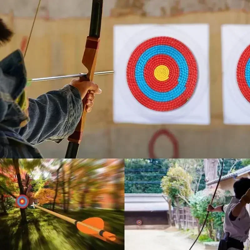 30/40cm Compound Bow Recurve Bow Straw Shooting Target Handmade Archery Grass Target Shoot Practice Targets Archery Accessories-3