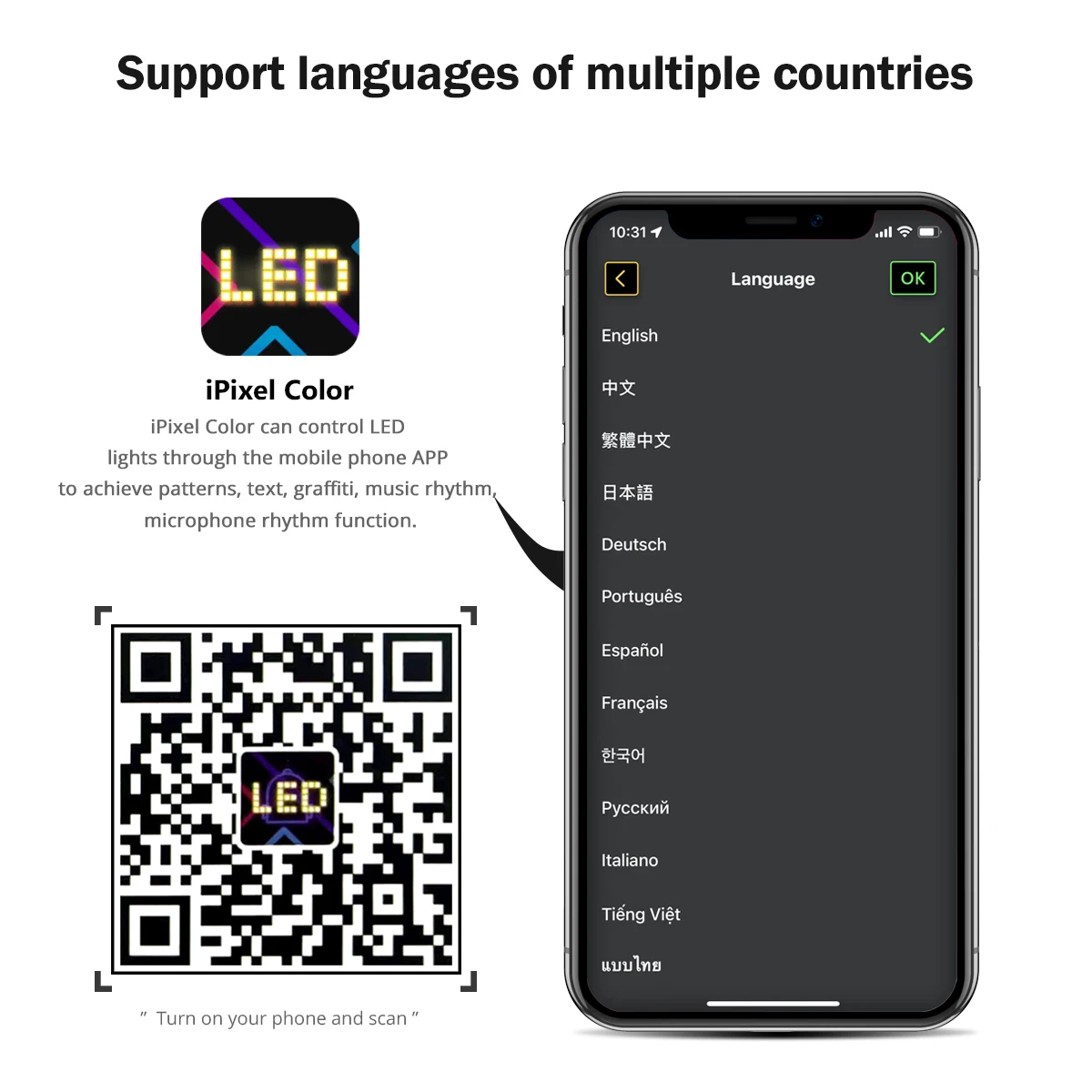 USB LED Screen Sign Scrolling Advertising Light Bluetooth APP Control Message display Board Logo Light Custom Text Pattern 5V-5
