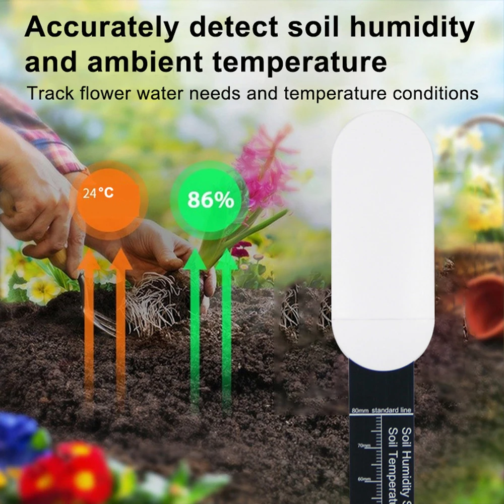 Soil Moisture Sensor Zigbee Smart Monitor Plants Moisture Tester Flower Pot Soil Hygrometer Garden Care Planting Humidity Meter-3