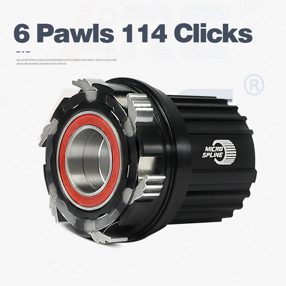 ARC 6 Pawls Hub MT009 MTB Hub Front 9x100 Rear 10x135mm 6 Bolt Disc Brake Bike Bicycle Hub HG Micro Spline Sram XD 8 9 10 11 12v-5