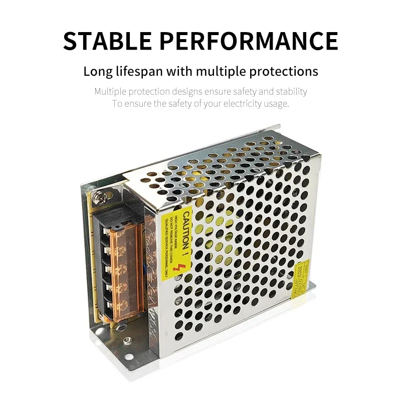 DC 5V Aluminum Power Supply 2A 3A 5A 6A 8A 10A AC 220V TO 5V Lighting Transformer 10W 15W 25W 30W 40W 50W Switching Power Supply-2