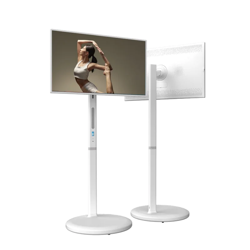 hot products 32 inch 8+128G Android12 smart interact screen built-in battery with usb wifi HDMI moveable stand hd touch Lcd tv-3