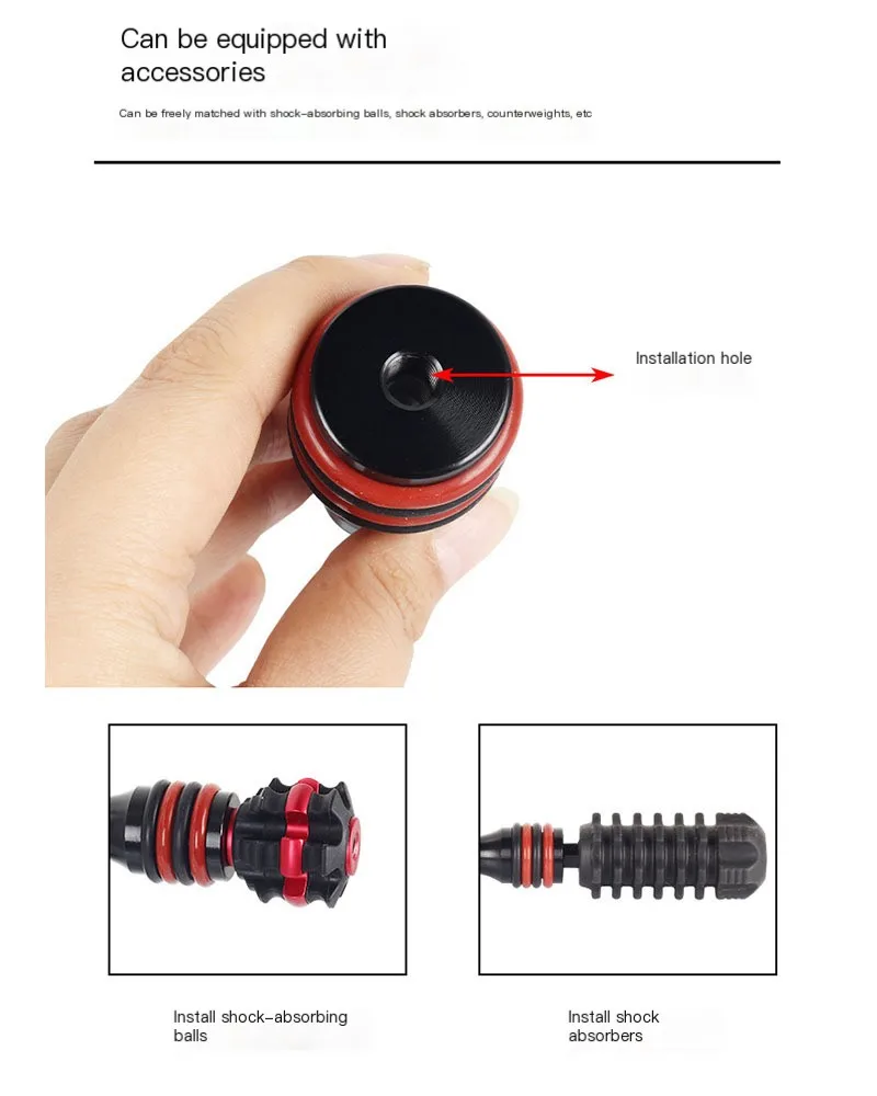 Carbon Stabilizer Balance Bar for Archery, Hock Absorption, Compound Bow Shooting Accessories, 6 