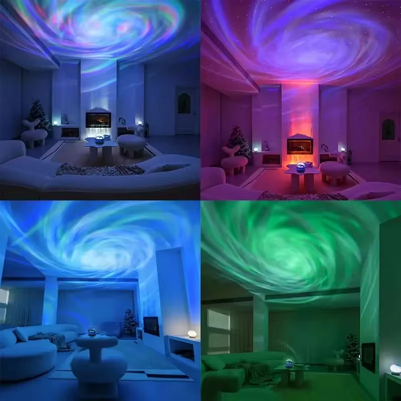 LED Galaxy Projector Light Colorful Galaxy Sky Projector Bedroom Night Light Kids Room Decoration Christmas Party Decoration-2