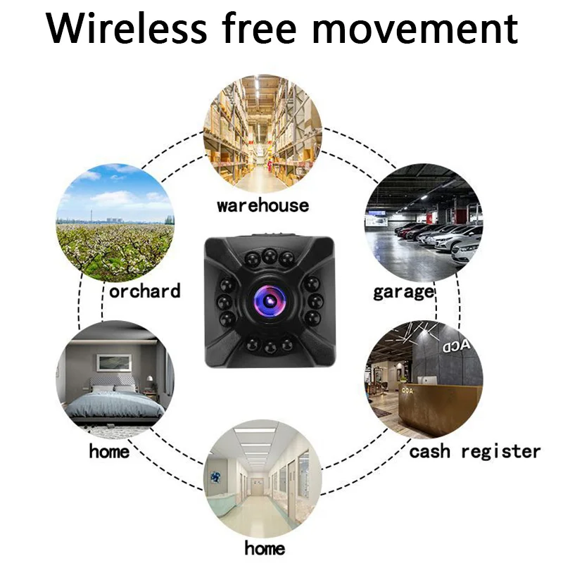 Xiaomi 4K Full Color HD Mini Camera Hotspot WiFi Remote Motion Detecting Surveillance Security Protection Rechargeable X5 Camera-6