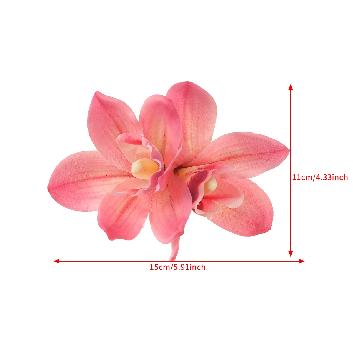 Orchid Flowers Hair Clips Bohemian Small Hairpin Bridal Barrette Beach Wedding Flower Women Holiday Hair Clip Hair Accessories-5