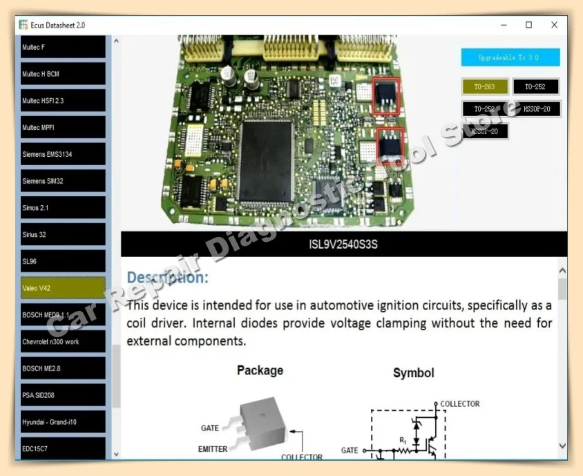 2024 ECU Repair Software ECU Modules Repair +Ecus Datasheet Pinout Immo Location Including Multimeters Transistor EEprom Defects-3