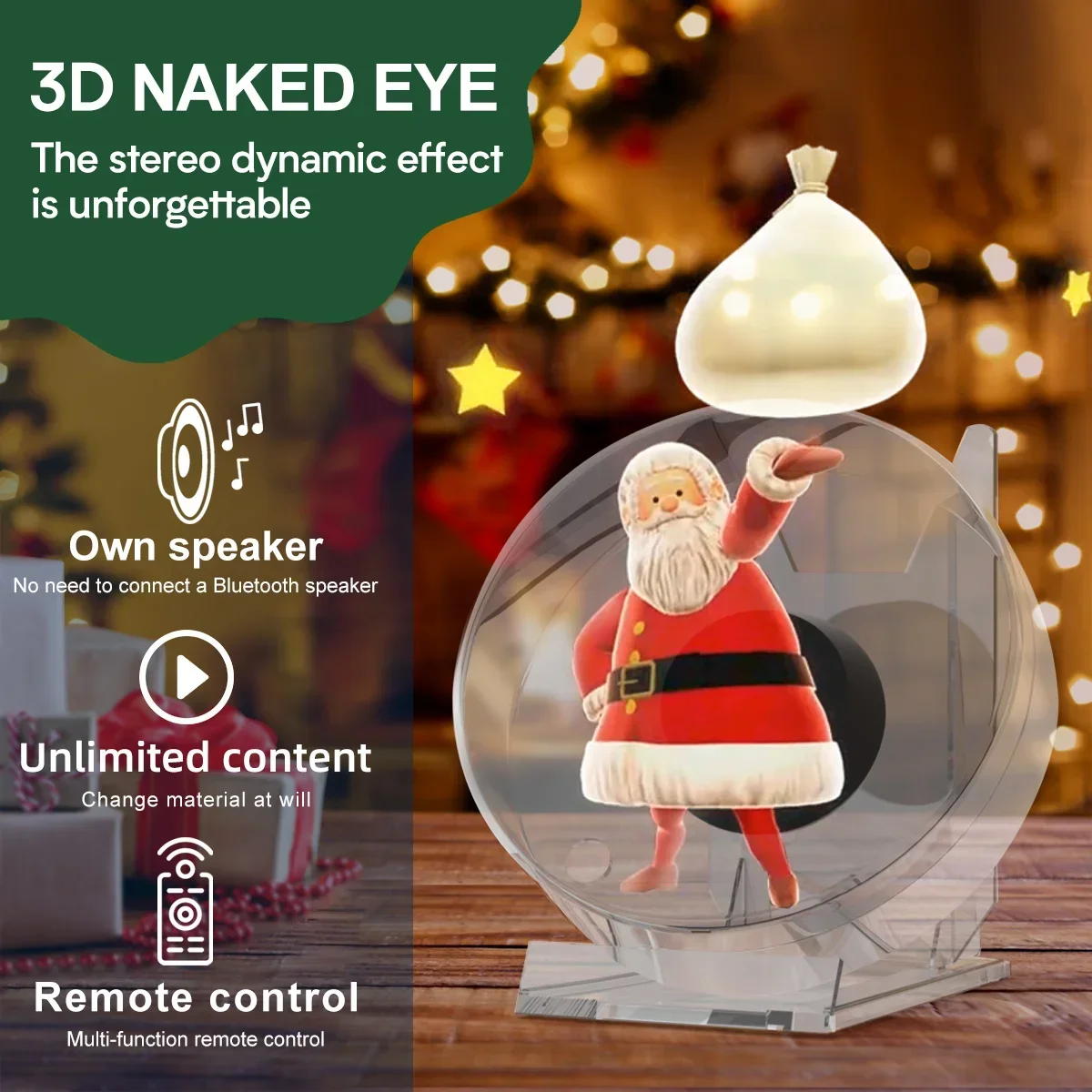 3D Fan Hologram Projector Wall-Mounted Wifi Led Sign Holographic Lamp Player Remote Advertising Display Support Lmages And Video-2