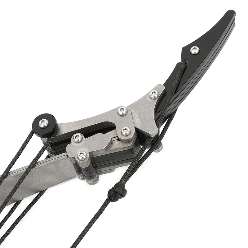 1 Set 16.4 Inch Mini Compound Bow Stainless Steel 16 Ibs Dyneema Bow String with Arrow for Archery Shooting Hunting Outdoor Spor-5