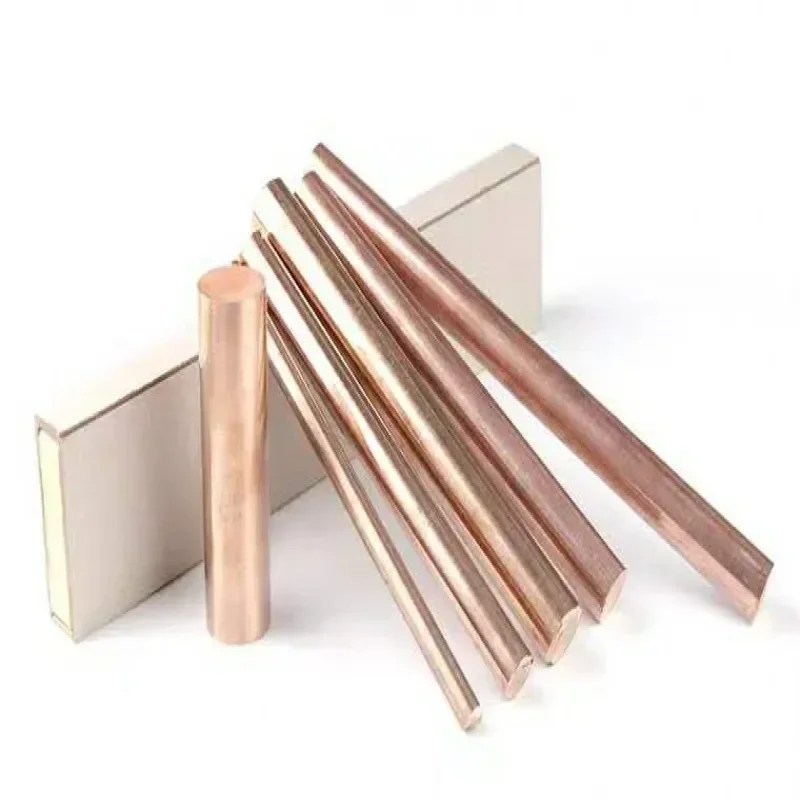 Big size C5191 QSn6.5-0.1 Phosphor Bronze bar 6-60mm tin-phosphor bronze phosphorous copper rod for Industrial Parts 100/500MM-4