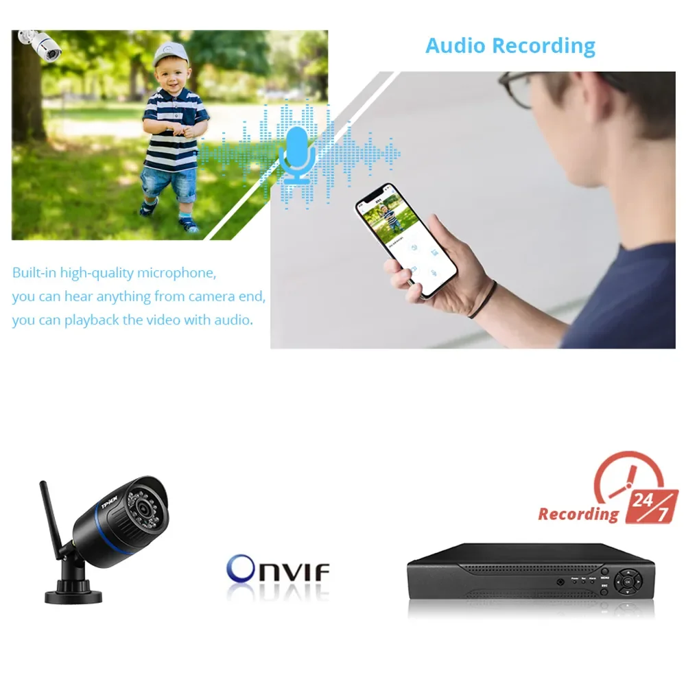 4MP 1080P IP Camera Outdoor WiFi Security Camera Wireless Video Surveillance Wi Fi Bullet CCTV HD Camara CamHipro CamHi Cam-4