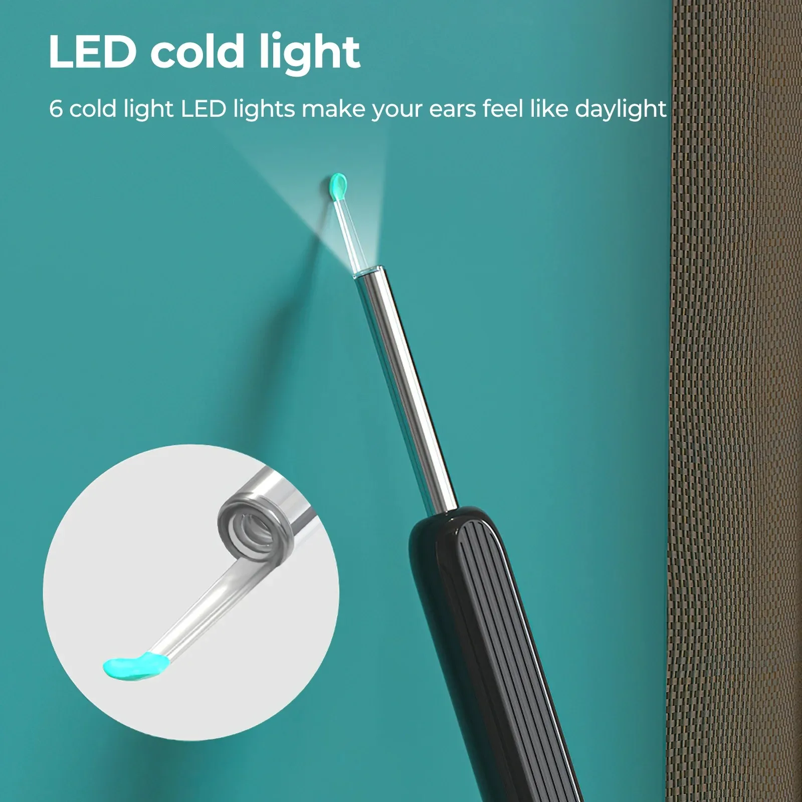 Wireless Smart Visual Ear Cleaner 1080P Ear Stick Otoscope NE3 Ear Wax Removal Tool Earpick Camera Ear Endoscope for iOS Android-5