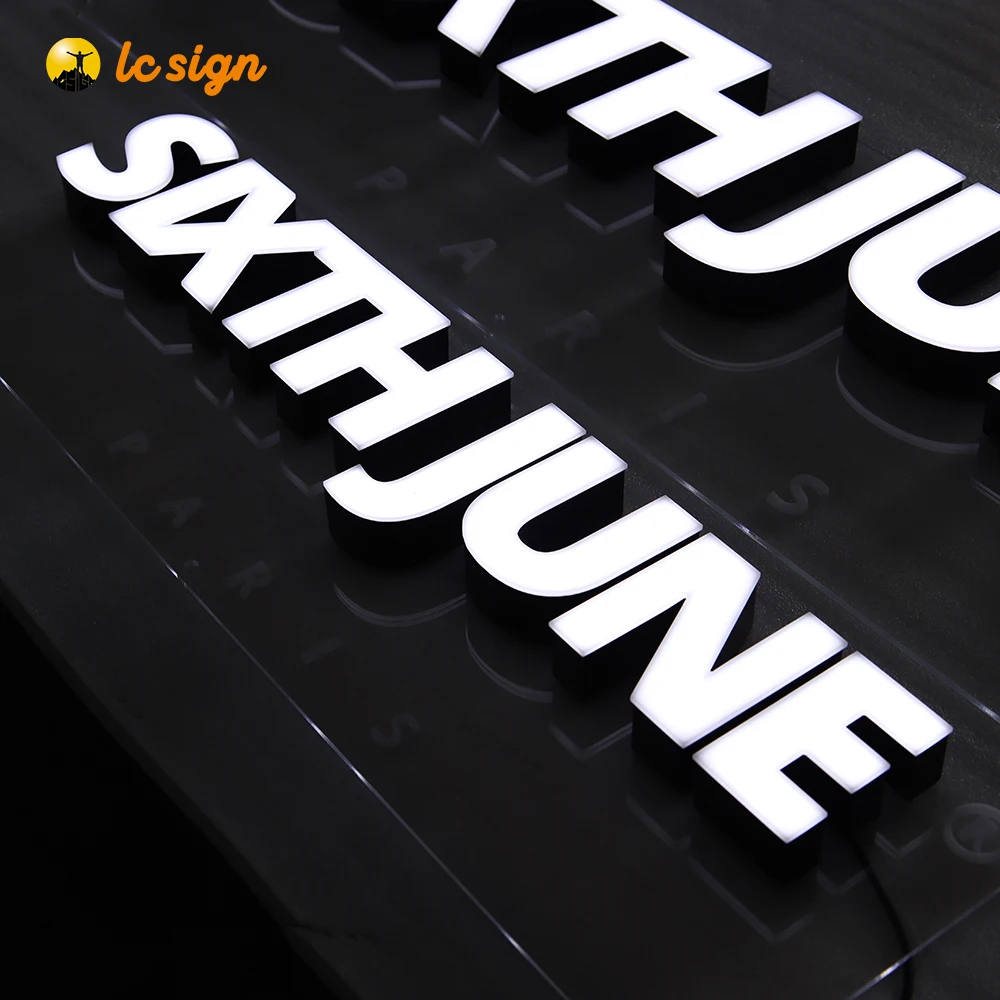 Outdoor led signage building sign led retail store chain store signage light up 3d letter shop sign channel letter sign
