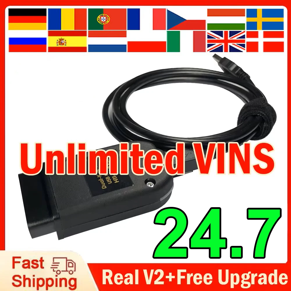 Latest Hex V2 VAGCOM Diagnostic STM32F429 Update Unlimit VINS  Hardware For  HEX-V2 Software HEX Usb Interface For VCDS Software