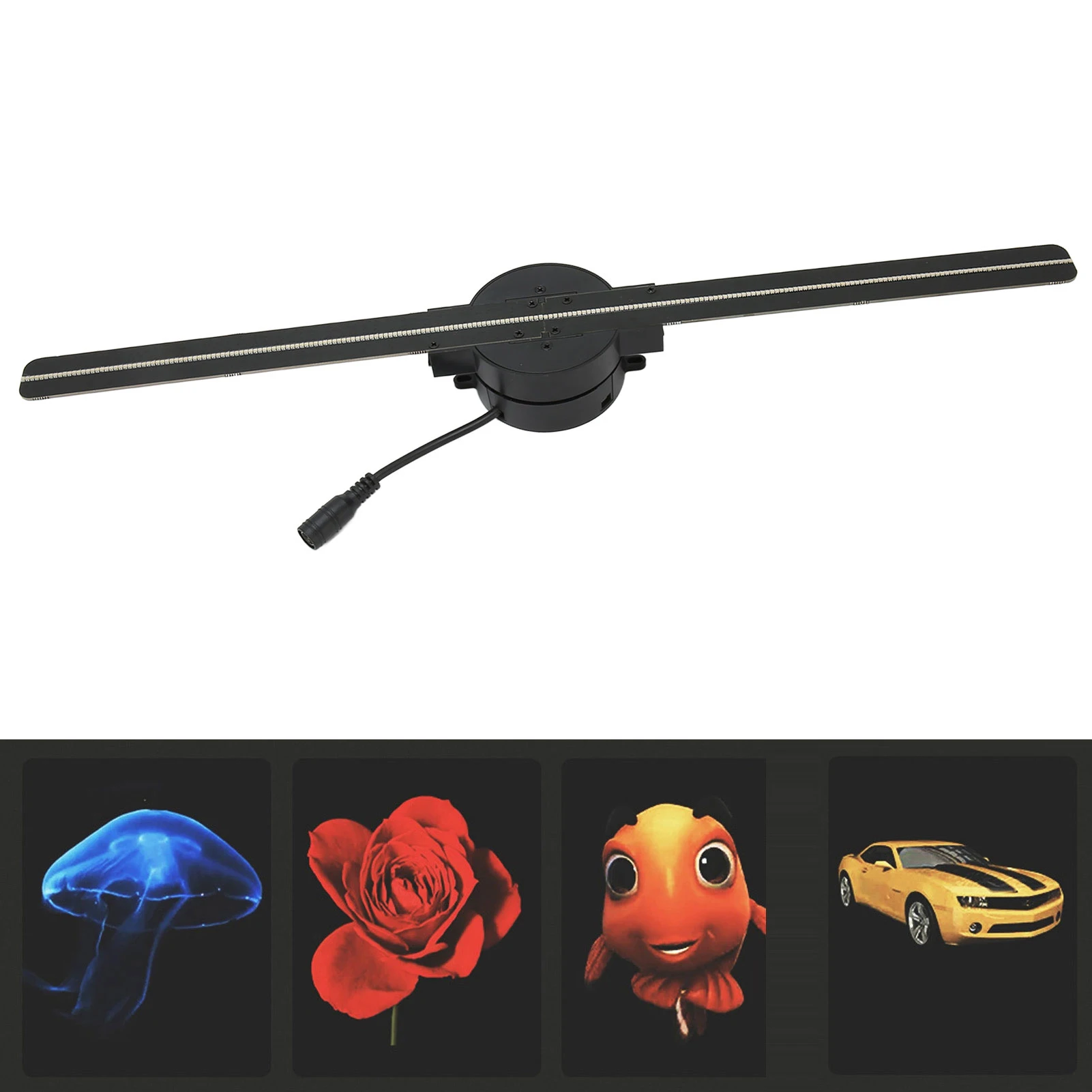 3D Hologram Fan 16.5in 2000x224 WiFi 3D Projector with 224 LED Light Beads for Business Store Advertising-3