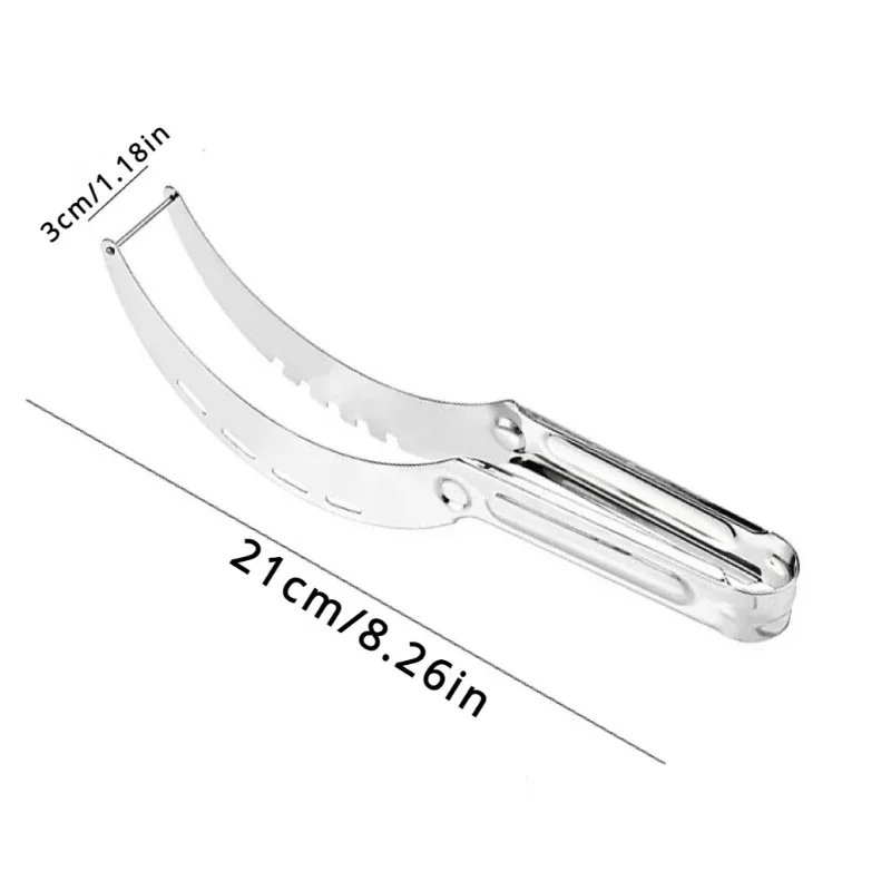 Stainless Steel Windmill Watermelon Cutter Artifact Salad Fruit Slicer Cutter Tool Watermelon Digger Kitchen Accessories Gadgets-6