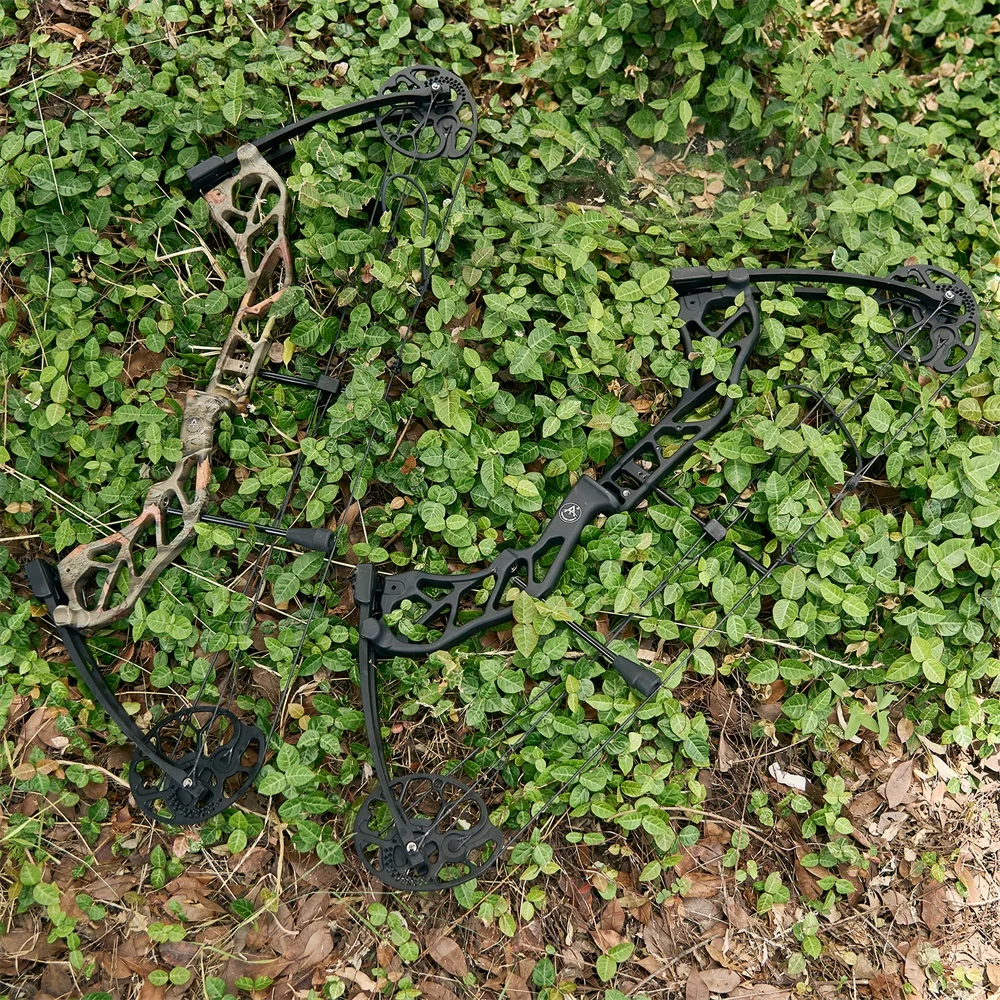 Compound Bow Archery Sets 19-70lbs Draw Weight Adjustable Shooting Right Hand Hunting Bows Adult Beginners Kit Up to IBO 320 Fps-3