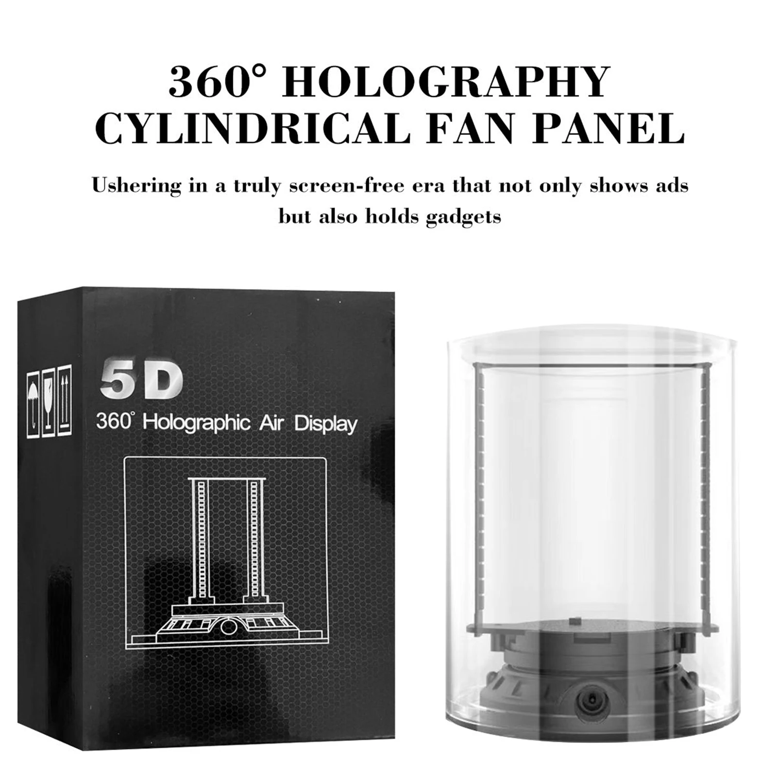 360 Degree Viewing Advertising Light 5D Holographic Projector Naked Eye Led Lamp Wifi Bluetooth Video Picture Display Machine-3