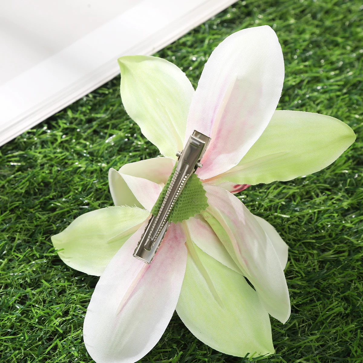 Orchid Flowers Hair Clips Bohemian Small Hairpin Bridal Barrette Beach Wedding Flower Women Holiday Hair Clip Hair Accessories-4