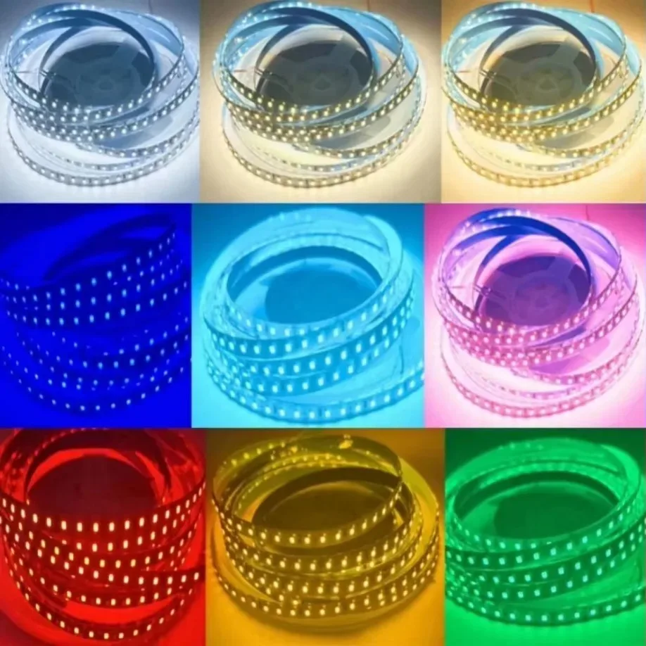 120LEDs/m DC12V 24V Home Lamp Strip 2835 LED Strip Decor Red Ice Blue Green Yellow Pink Flexible And Cuttable 2835 Soft Lamp Bar-5