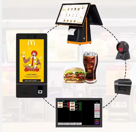 Masung WindowAndroid Hospital Queue Management System Passport Reader Airport Check in Kiosk Ticket Printer Self Service Machine
