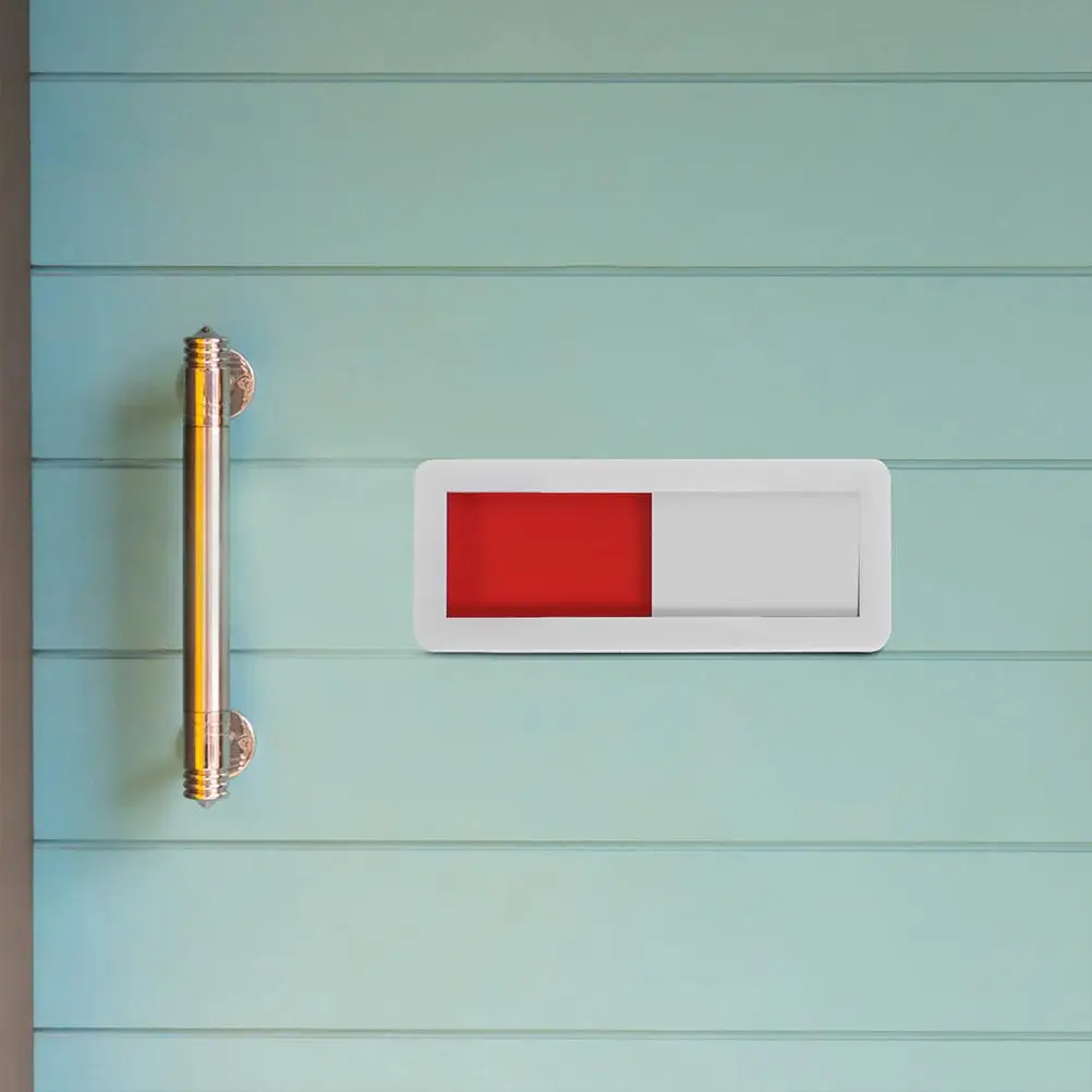 5 Pcs Red Green Door Sign Creative Signage Sliding Slide Welcome Occupied Office Conference Room-5