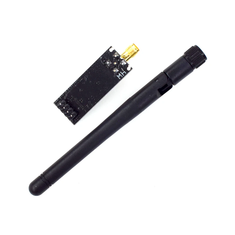 NRF24L01+PA+LNA Wireless Transceiver RF Transceiver Module 2.4G 1100m with Antenna and NRF24L01+ Breakout Adapter with 3.3V-4